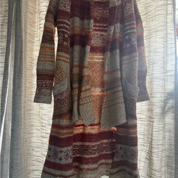 Free People Yesterday’s Smile Boho Maxi Cardigan - Picture 4 of 4